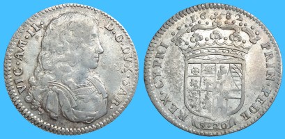 Lira 1682 Torino Vittorio Amedeo II di Savoia